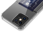 TPU Transparent Protective Case with Card Slots, For iPhone 13