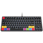 HXSJ L600 87 Keys USB-C / Type-C Wired Red Shaft Mechanical Keyboard with Cool Backlight