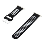 Silicone Replacement Strap Watchband For Apple Watch Series, 7 41mm / 6&SE&5&4 40mm / 3&2&1 38mm, 7 45mm / 6&SE&5&4 44mm / 3&2&1 42mm
