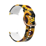 For Samsung Galaxy Watch4 / Watch4 Classic Silicone Printing Replacement Strap Watchband, Tie Dye, Rainbow, Color Skull, Grey Flowers, Sunflower, Cat Paw, Candy