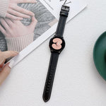 Sewing Leather Strap Watchband, For Samsung Galaxy Watch4 40mm / 44mm