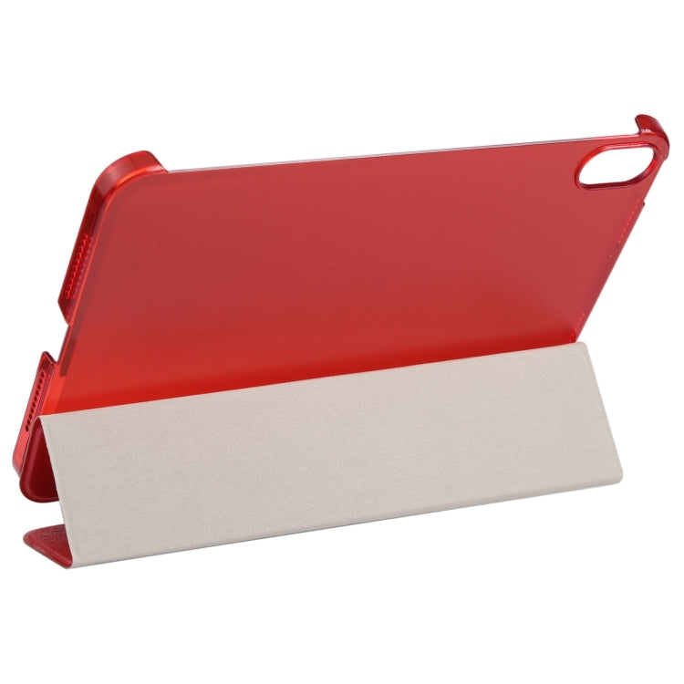 Silk Texture Three-fold Horizontal Flip Leather Tablet Case with Holder, For iPad mini 2024 / mini 6