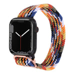 Nylon Braid Strap Watchband For Apple Watch Series, 7 41mm / 6&SE&5&4 40mm / 3&2&1 38mm