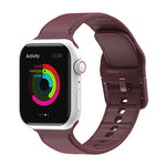 Silicone Watchband For Apple Watch Series, 7 45mm / 6&SE&5&4 44mm / 3&2&1 42mm