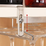 304 Stainless Steel Hanging Wine Glass Shelf Drain Rack Cup Holder, Cup Holder