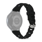 Ring Buckle Silicone Watchband, 20mm, 22mm
