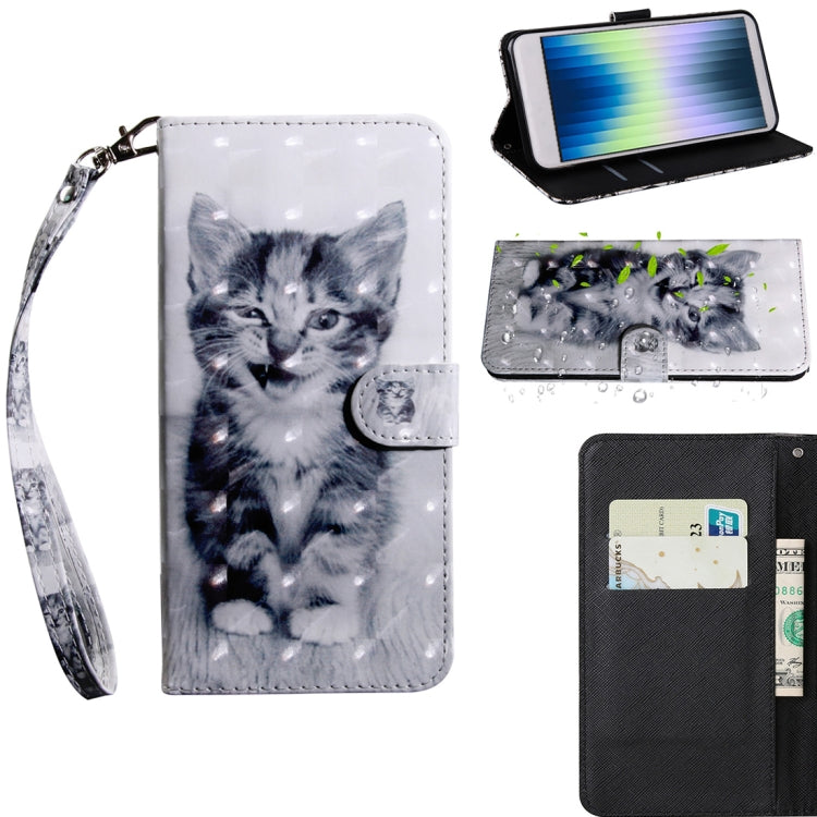 3D Painting Pattern Coloured Drawing Leather Phone Case, For iPhone SE 2022