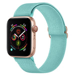 Polyester Nylon Watchband For Apple Watch Series, 7 41mm / 6&SE&5&4 40mm / 3&2&1 38mm, 7 45mm / 6&SE&5&4 44mm / 3&2&1 42mm