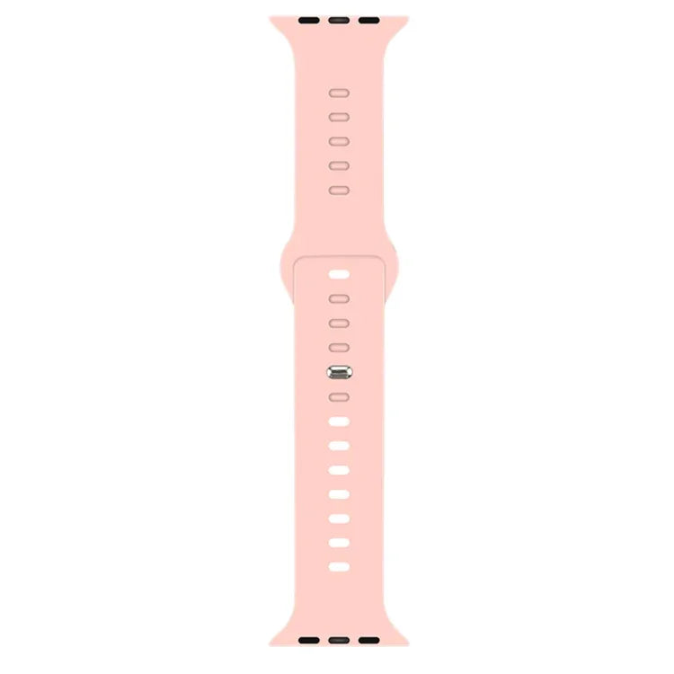 Liquid Silicone Watchband For Apple Watch Series, 7 45mm / 6&SE&5&4 44mm / 3&2&1 42mm