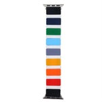 Silicone Splicing Watchband For Apple Watch Series, 7 41mm / 6&SE&5&4 40mm / 3&2&1 38mm, 7 45mm / 6&SE&5&4 44mm / 3&2&1 42mm