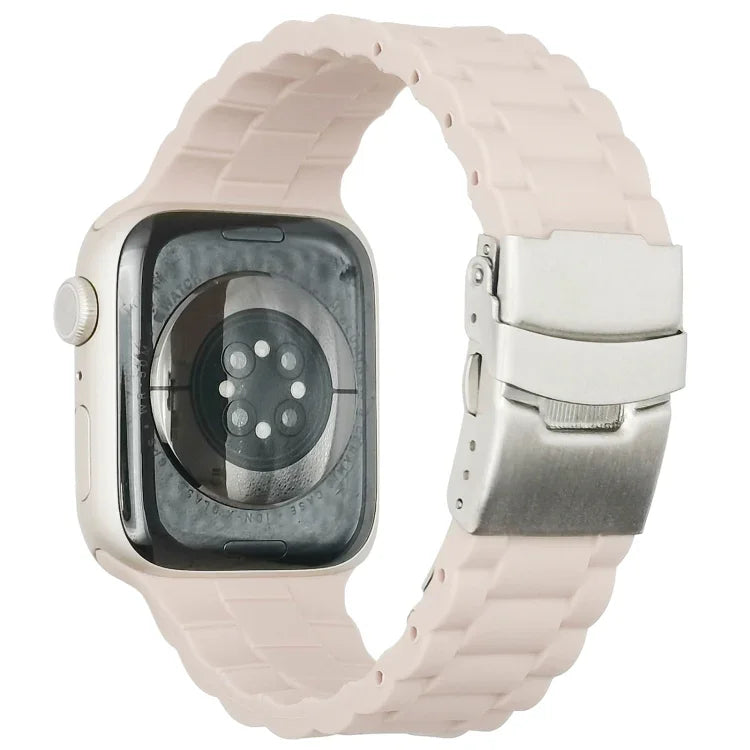 Three Beads Watchband For Apple Watch Series, 7 41mm / 6&SE&5&4 40mm / 3&2&1 38mm, 7 45mm / 6&SE&5&4 44mm / 3&2&1 42mm