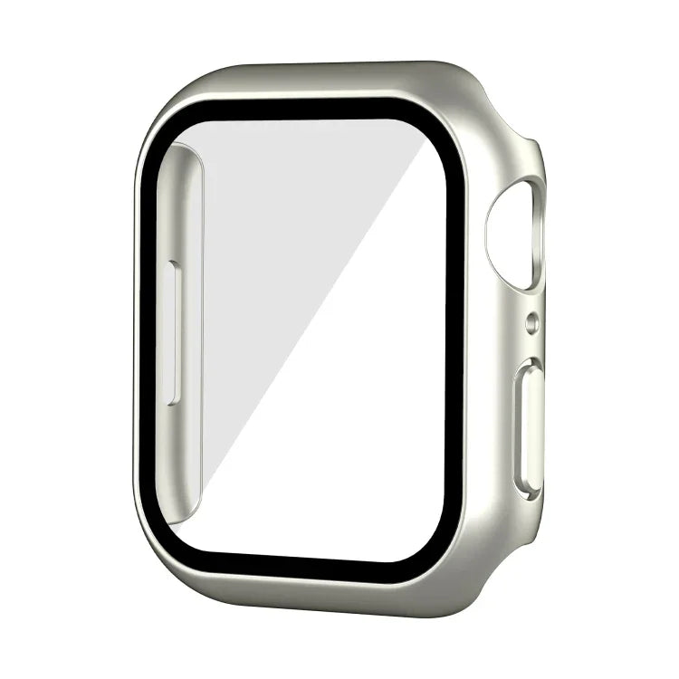 Waterproof PC+Tempered Film Watch Case, For Apple Watch Series 9 / 8 / 7 41mm, For Apple Watch Series 9 / 8 / 7 45mm