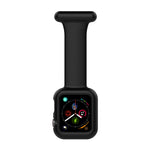 Silicone Nurse Brooch Watch Band Case For Apple Watch Series, 7 41mm / 6&SE&5&4 40mm / 3&2&1 38mm, 7 45mm / 6&SE&5&4 44mm / 3&2&1 42mm