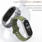 For Xiaomi Mi Band 6 / 5 Mijobs Flat Hole Silicone Watch Band, CS Case, GT Case, Plus Case, TF Case