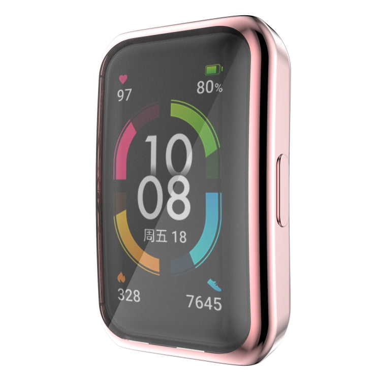 Full Coverage Electroplating TPU Watch Case, For Huawei Band 7