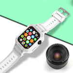Integrated TPU Watch Band For Apple Watch Series, 7 41mm / 6&SE&5&4 40mm / 3&2&1 38mm, 7 45mm / 6&SE&5&4 44mm / 3&2&1 42mm