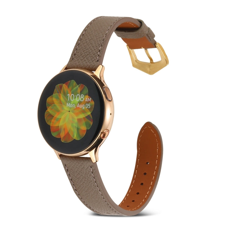Genuine Leather Watch Band, For Samsung Galaxy Watch4 20mm