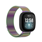 Milanese Magnetic Metal Weave Watchband, Large Size, For Fitbit  Versa 4 / 3（Large Size）, For Fitbit  Versa 4 / 3 （Large Size）, For Fitbit  Versa 4 / 3 (Large Size), For Fitbit  Versa 4 / 3 ,（Large Size）