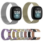 Milanese Magnetic Metal Weave Watchband, Large Size, For Fitbit  Versa 4 / 3（Large Size）, For Fitbit  Versa 4 / 3 （Large Size）, For Fitbit  Versa 4 / 3 (Large Size), For Fitbit  Versa 4 / 3 ,（Large Size）