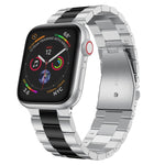 Small Waist Stainless Steel Watch Band For Apple Watch Series, 7 41mm / 6&SE&5&4 40mm / 3&2&1 38mm, 7 45mm / 6&SE&5&4 44mm / 3&2&1 42mm