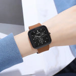 SKMEI 1902 Stainless Steel Buckle Silicone Strap Waterproof Quartz Watch