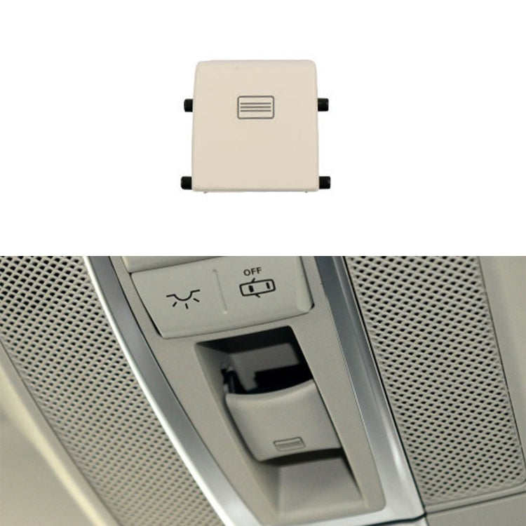 Car Dome Light Button Sunroof Window Switch Button for Mercedes-Benz W166 / W292 2012-, Left Driving, Flat, Convex