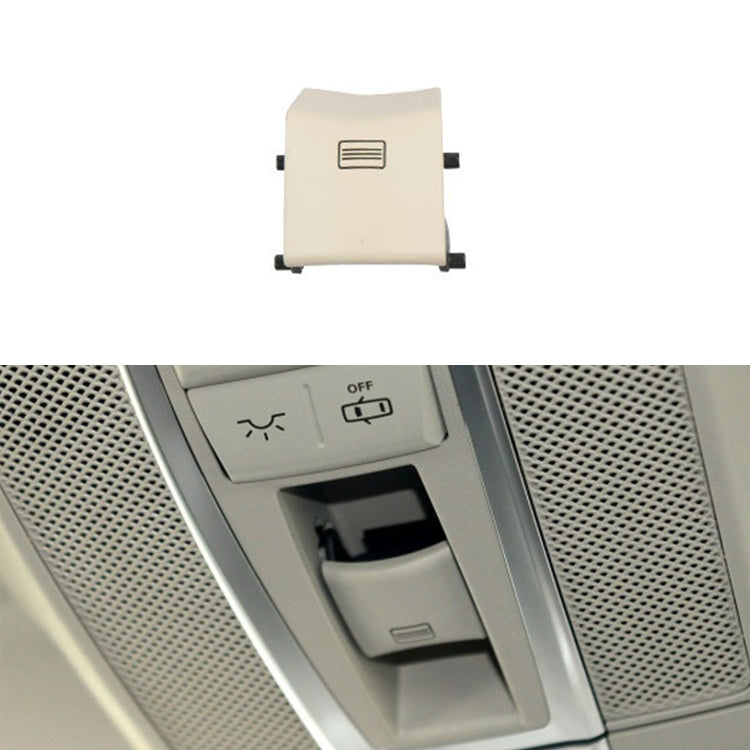 Car Dome Light Button Sunroof Window Switch Button for Mercedes-Benz W166 / W292 2012-, Left Driving, Flat, Convex