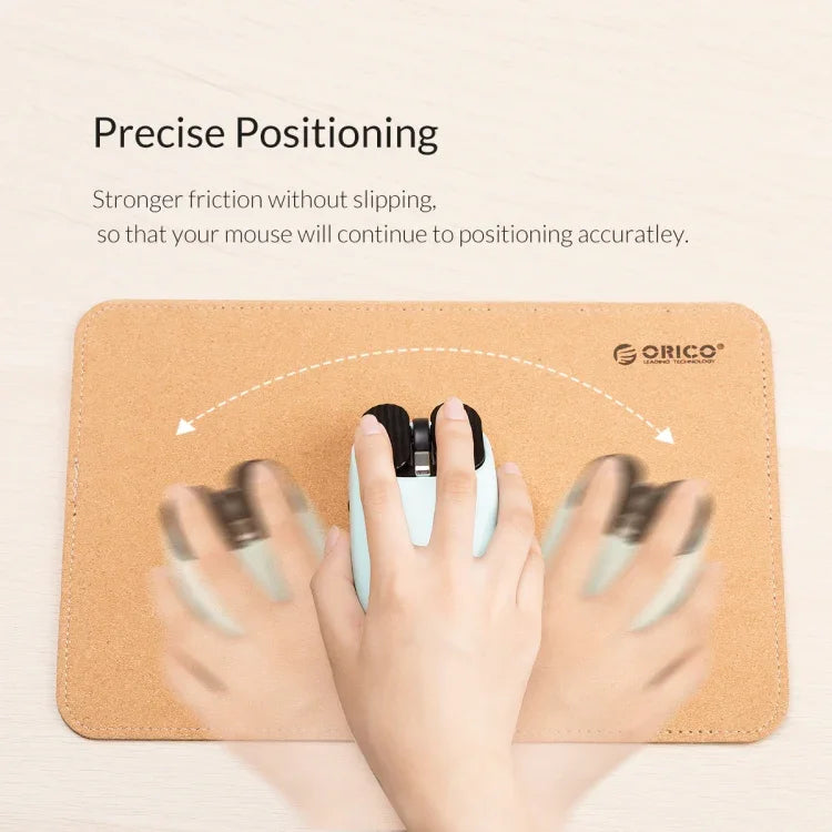 ORICO Double Sided Mouse Pad, Size: 200x300mm, Cork + Coffee, Cork + Pink PU, Cork + Grey PU