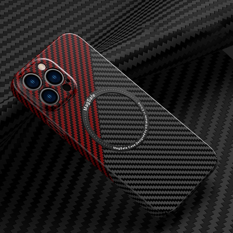 Carbon Fiber Texture MagSafe Magnetic Phone Case, For iPhone 11, For iPhone 11 Pro, For iPhone 11 Pro Max, For iPhone 12, For iPhone 12 Pro, For iPhone 12 Pro Max, For iPhone 13, For iPhone 13 Pro, For iPhone 13 Pro Max