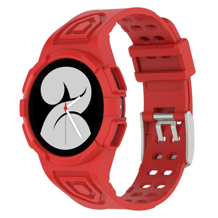 Silicone Integrated Watch Band, For Samsung Galaxy Watch4 40mm, For Samsung Galaxy Watch4 44mm