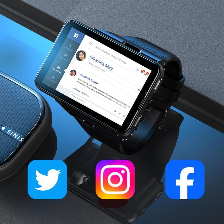 S999 2.88 inch TFT Screen 4G Smart Watch, Android 11 4GB+64GB
