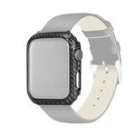 PC Carbon Fiber Frame Watch Case, For Apple Watch Series 9 / 8 / 7 41mm, For Apple Watch Series 9 / 8 / 7 45mm