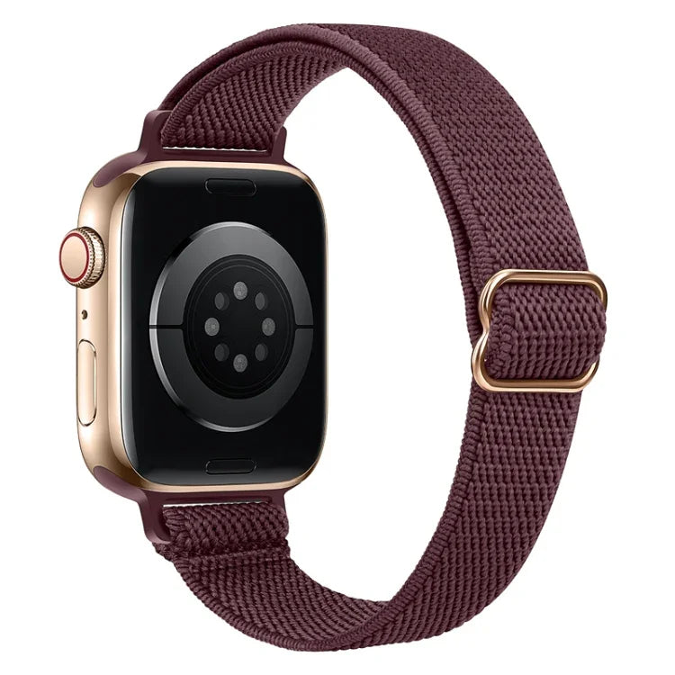 Small Waist Nylon Watch Band For Apple Watch Series, 7 45mm / 6&SE&5&4 44mm / 3&2&1 42mm, 7 41mm / 6&SE&5&4 40mm / 3&2&1 38mm