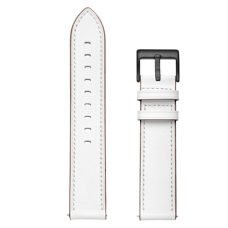 First Layer Leather Sewing Thread Watch Band 20mm / 22mm, For Huawei Watch GT3 Pro 43mm / 46mm