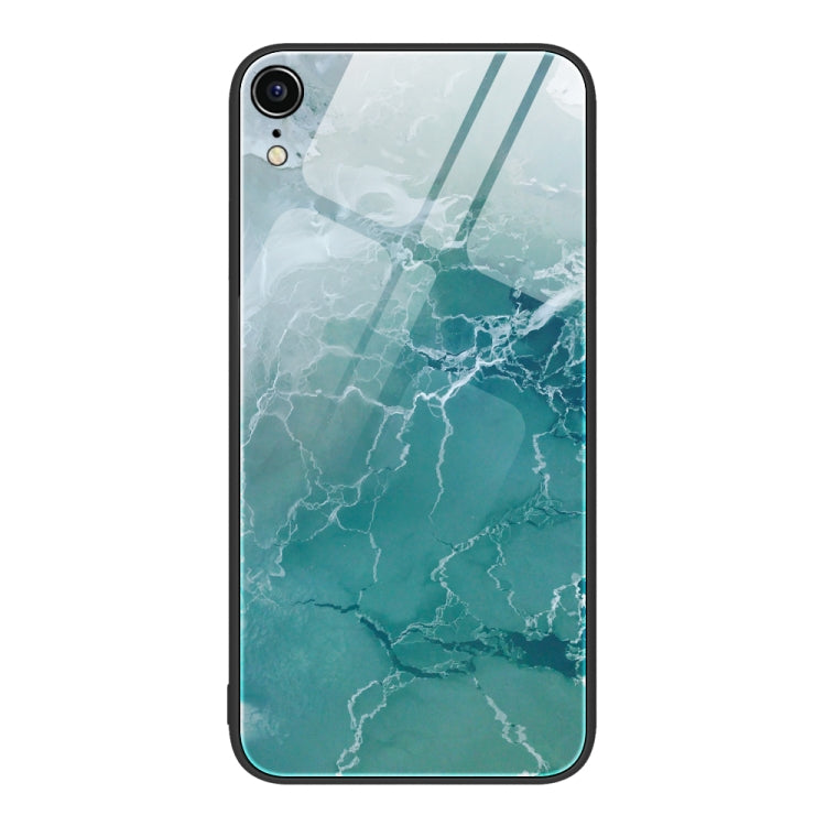 Marble Pattern Glass Protective Phone Case, For iPhone 14, For iPhone 1XR, For iPhone XS Max