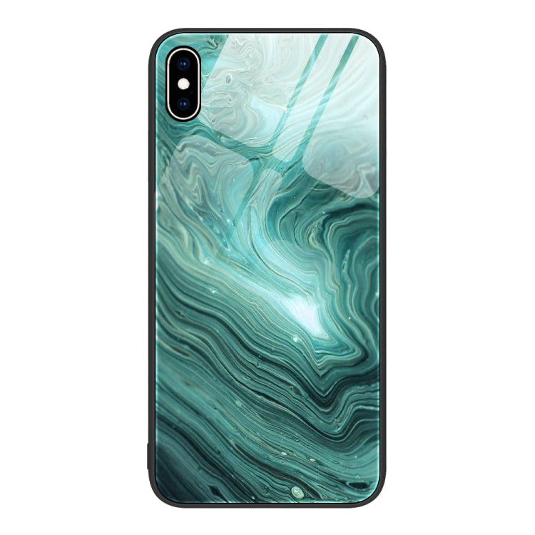 Marble Pattern Glass Protective Phone Case, For iPhone 14, For iPhone 1XR, For iPhone XS Max