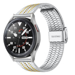 20mm Universal Seven-bead Stainless Steel Watch Band, 20mm