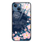 Colorful Painted Glass Phone Case, For iPhone 14 Pro Max, For iPhone 14 Pro, For iPhone 14 Plus