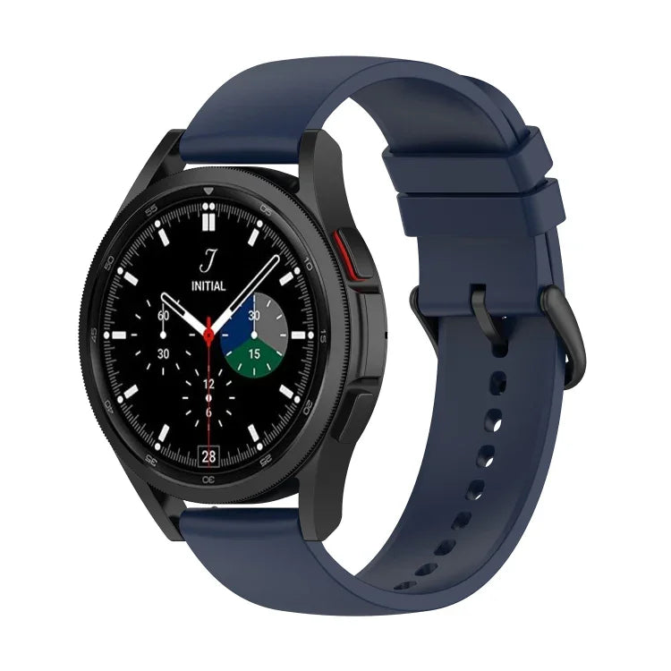 20mm Round Tail Silicone Watch Band, For Samsung Galaxy Watch 5 40mm, For Samsung Galaxy Watch 5 44mm, For Samsung Galaxy Watch 5 Pro 45mm