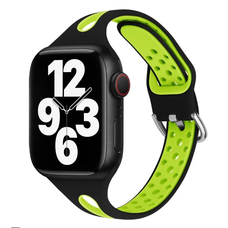 Water Drop Silicone Watch Band For Apple Watch Series, 7 41mm / 6&SE&5&4 40mm / 3&2&1 38mm, 7 45mm / 6&SE&5&4 44mm / 3&2&1 42mm