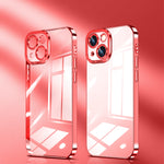 Crystal Plated High Transparency Phone Case, For iPhone 14, For iPhone 14 Plus, For iPhone 14 Pro, For iPhone 14 Pro Max
