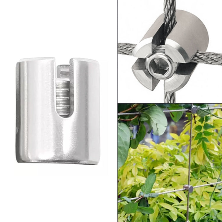 316 Stainless Steel Garden Wire Rope Cross Fixed Clip, M10x3, M12x4, M12x5, M12x6, M16x8
