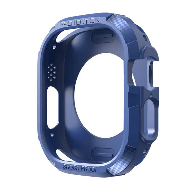 Three-proof TPU Carbon Fiber Protective Case, For Apple Watch Ultra 3 / 2 / 1 49mm