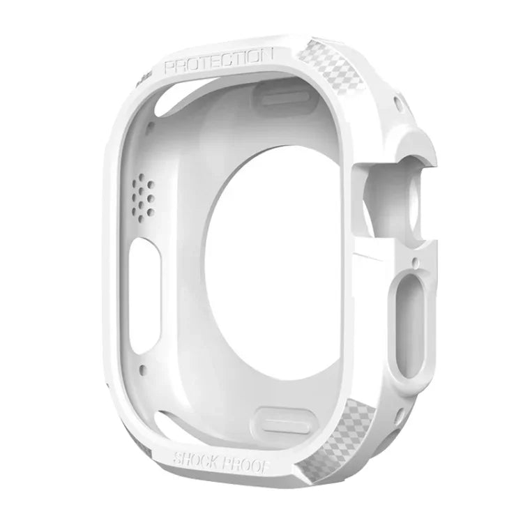 Three-proof TPU Carbon Fiber Protective Case, For Apple Watch Ultra 3 / 2 / 1 49mm