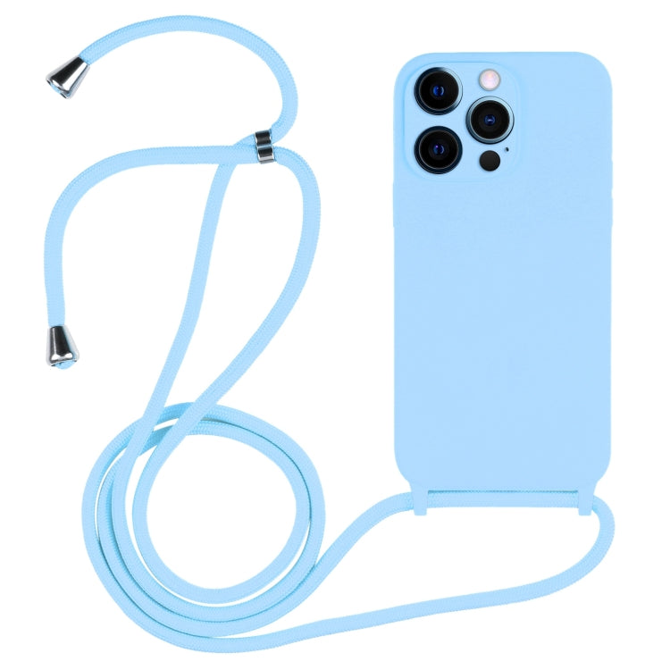 Crossbody Lanyard Liquid Silicone Case, For iPhone 12 Pro Max