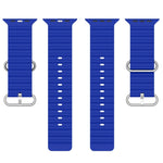 Ocean Silicone Watch Band, For Apple Watch Series 8&7 41mm, For Apple Watch Series 8&7 41mm / SE 2&6&SE&5&4 40mm