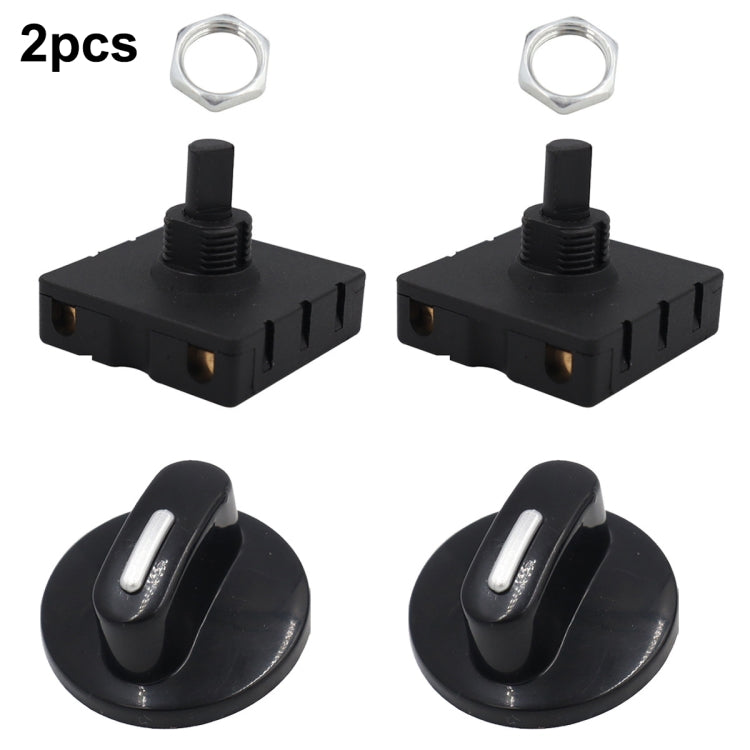 4 Gear 3 Speed Rotary Switch Fan Heater Speed Selector, Type A 2 Pair, Type B 2 Pair