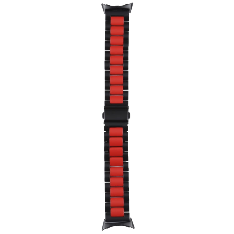 Three Strains Stainless Steel Metal Watch Band, For Google Pixel Watch 4 / 3 / 2 / 1 41mm