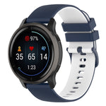 Small Plaid Texture Two-color Silicone Watch Band, For Suunto 5 Peak