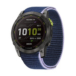 Hook And Loop Fastener Nylon Watch Band, For Garmin Fenix 7, For Garmin Fenix 7X